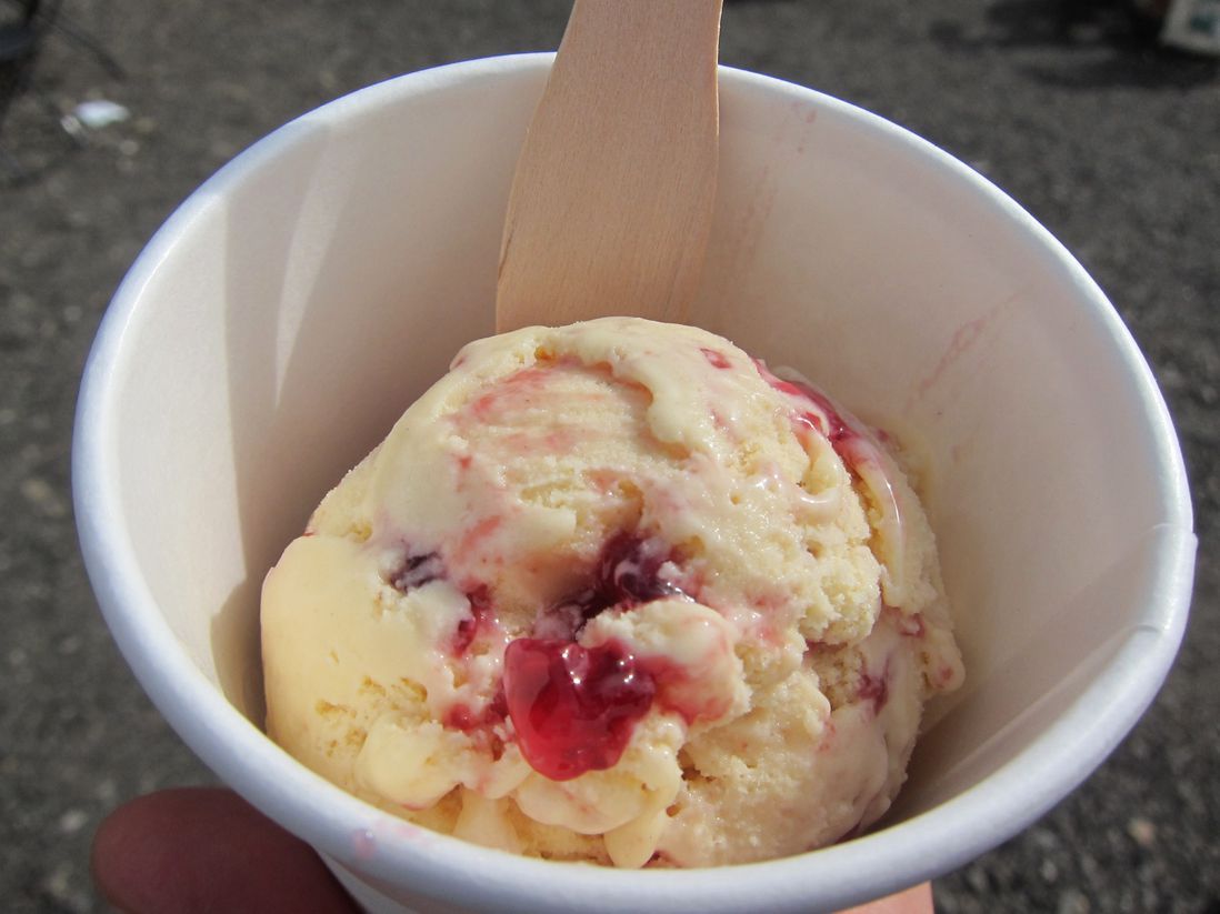 Peanut Butter & Jelly Ice Cream from Odd Fellows